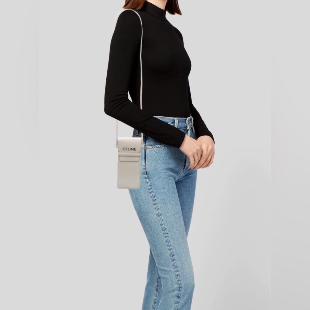 Celine mini leather crossbody bag